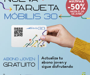 Últims dies per utilitzar la targeta gratuïta jove de cartó en Metro Valencia. Demana la nova MOBILIS30 jove